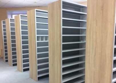 Стационарные стеллажи для библиотек